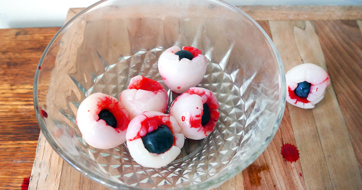 How to Make Edible Bloody Eyeballs America's Test Kitchen